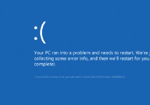 Windows 10 で「お使いの PC に問題が発生したため、再起動が必要です」を修正する方法