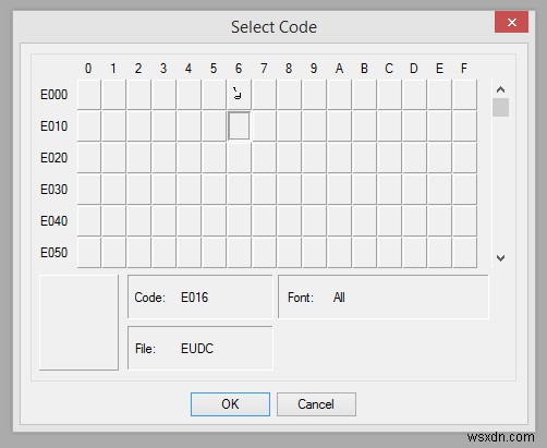 Windows 外字エディタでフォントを作成する方法