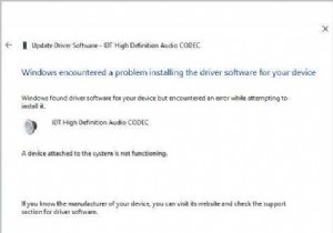 IDT High Definition Audio CODEC ドライバの問題を修正する方法