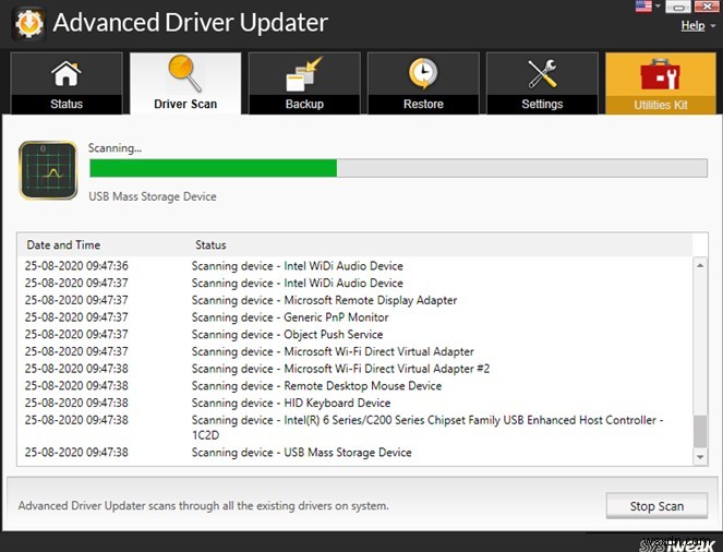 Systweak Advanced Driver Updater で自動ドライバ スキャンをスケジュールする方法