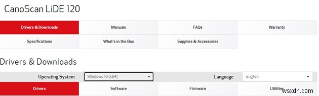 CanoScan LiDE 120 ドライバのダウンロードと更新方法