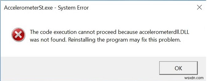 Windows 10 PC で AccelerometerSt.exe エラーを修正する方法