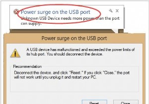 修正済み:USB ポート エラーでの電力サージ (Windows 10、8、7)