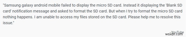 {FIXED}:SD カードが空であるか、サポートされていないファイル システムが含まれている