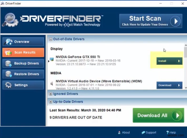 Driver Finder のレビュー:簡単にドライバを更新できます