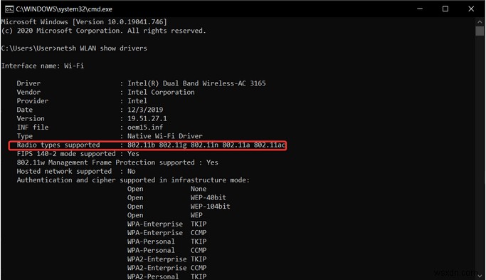 修正:5 GHz がコンピュータに表示されない