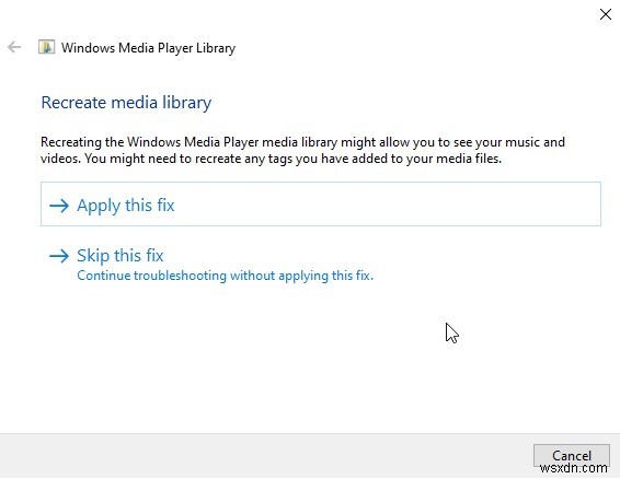 Windows 10 での Windows Media Player のクラッシュを修正する方法