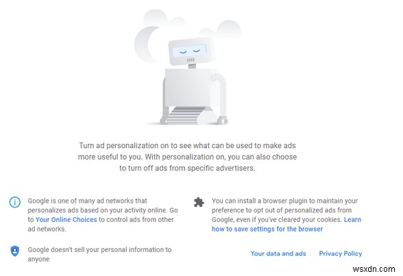 Google と Youtube でパーソナライズド広告を停止する方法