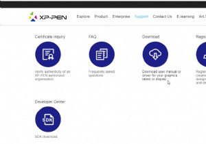 Windows 10 で XP-Pen ドライバーをダウンロード・インストールする方法
