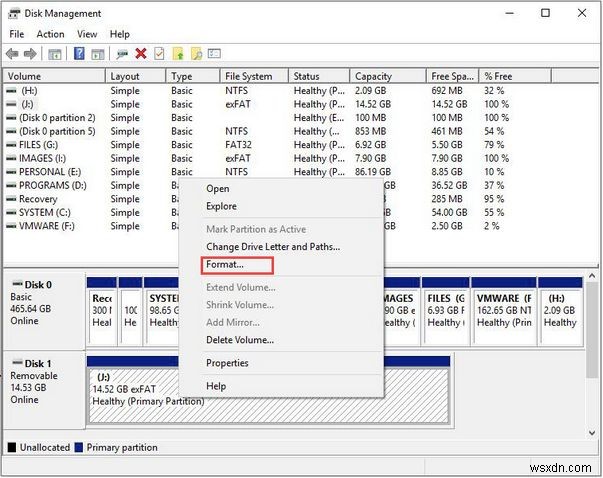 フォーマットせずに EXFAT を FAT32 に変更する方法