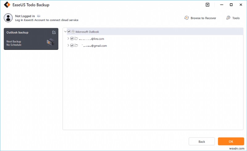 Outlook メールを自動的にハード ドライブにバックアップ/保存する方法