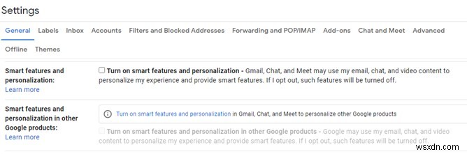 Gmail のスマート機能を無効にしてトラッキングを防ぐ方法