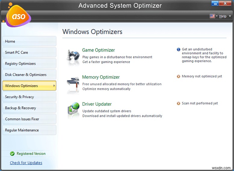 Advanced System Optimizer で Windows のパフォーマンスを改善する
