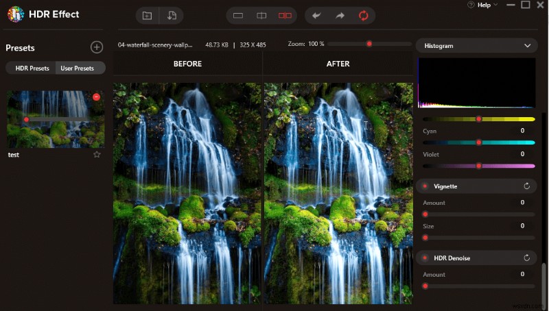 画像のノイズを除去して美しい HDR 写真を作成する方法