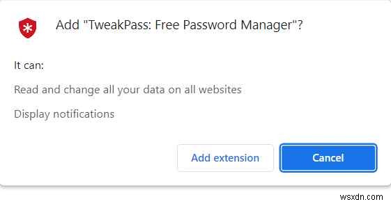 Tweakpass Web ブラウザ拡張機能を有効にする方法