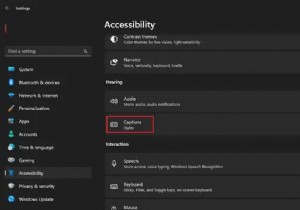 Windows 11 でライブ キャプションを有効にする方法