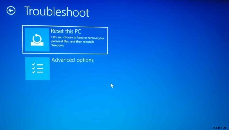 修正方法 – Windows 11 PC をリセットできない