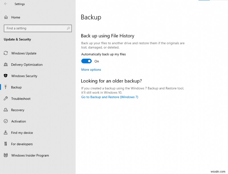 Windows 10 Update 後のバックアップ エラーの解決方法