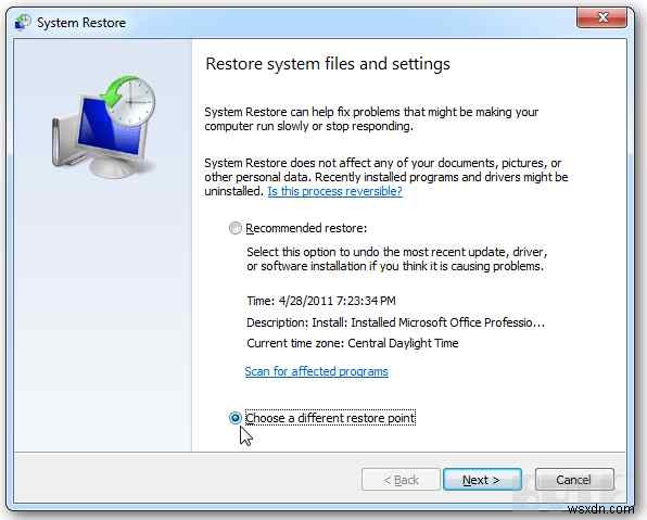 Windows 11 でシステムの復元エラー 0x800700b7 を修正する方法
