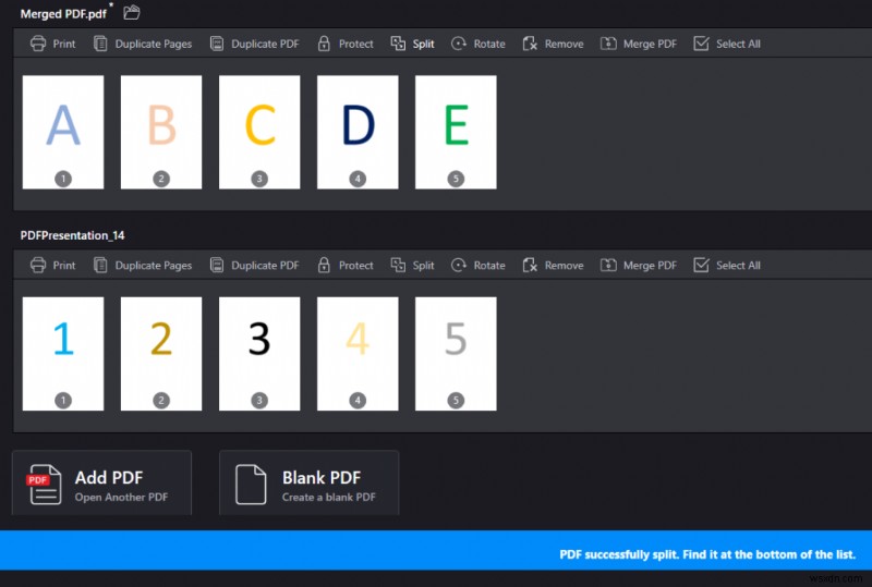 PDF ファイルを結合または分割する方法