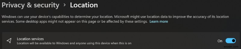 Windows 11 で位置追跡を無効にする方法