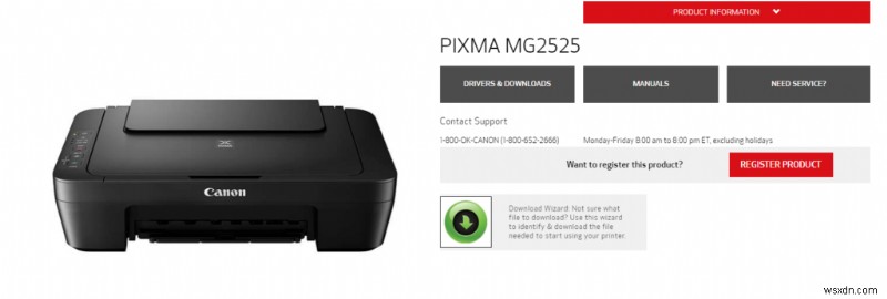 Canon PIXUS MG2525 ドライバのダウンロードとインストール方法