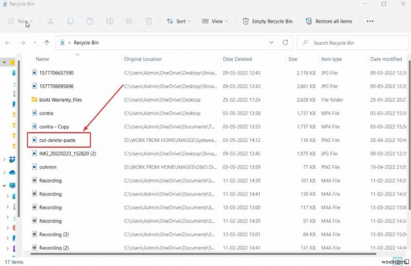 カット アンド ペースト操作中に失われたファイルを回復する方法