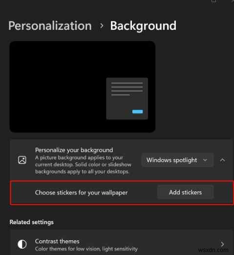 Windows 11 でデスクトップ ステッカーを有効にする方法