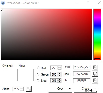 PC 上の画像の Html Hex カラー コードを見つける方法