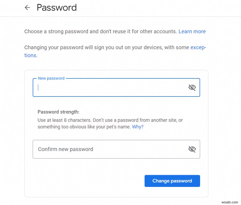 確認コードを使用して Gmail のパスワードをリセットする方法