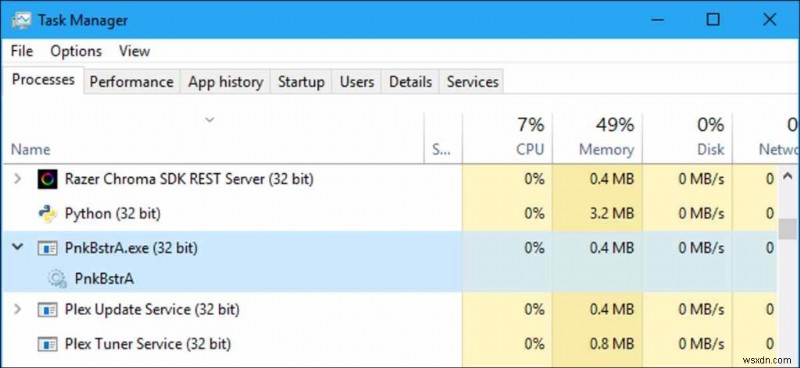 PnkBstrA.exe プロセス – 概要、用途、削除方法