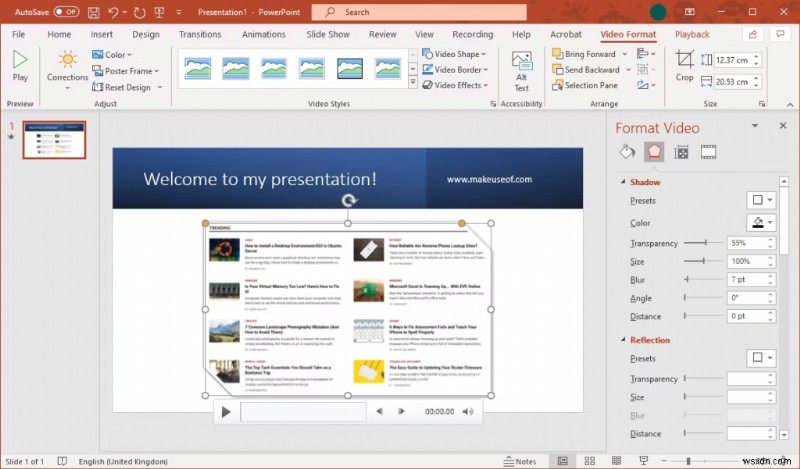 Microsoft PowerPoint で画面を記録する方法