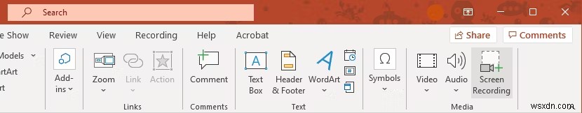 Microsoft PowerPoint で画面を記録する方法