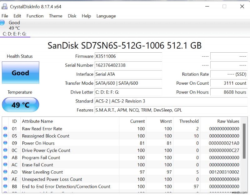 6 ベスト SSD ヘルス チェック ソフトウェア (Windows/Mac) 2022