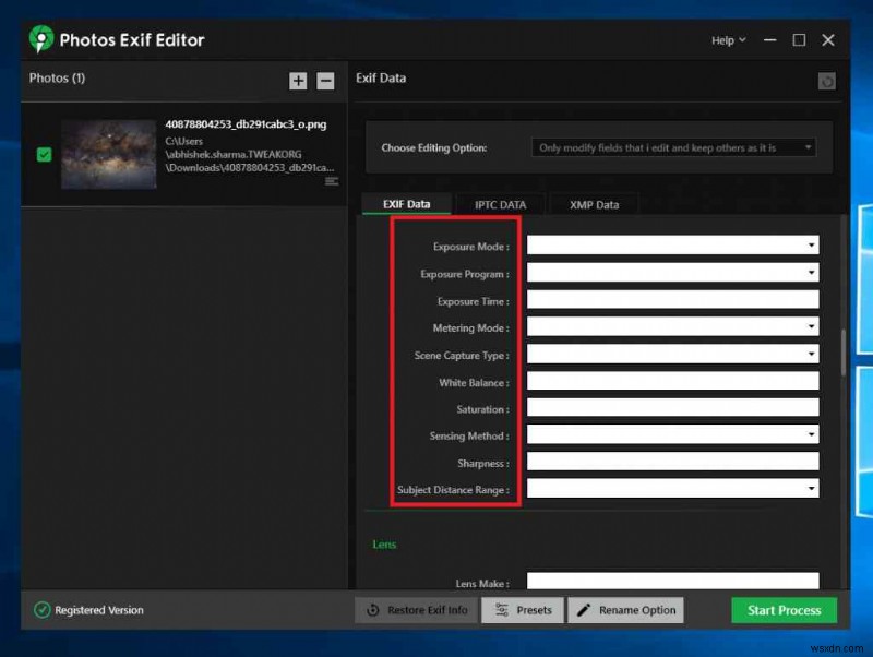 Windows 11/10 PC で Exif Editor を使用する利点