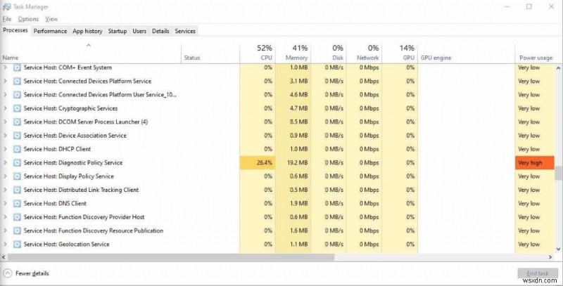 診断ポリシー サービスの CPU とメモリの使用率が高い問題を修正する方法