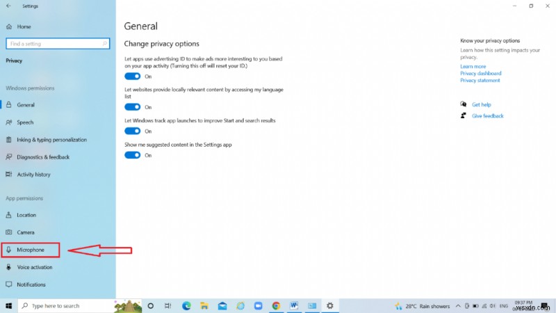 Windows 10 でマイクをオンにする方法