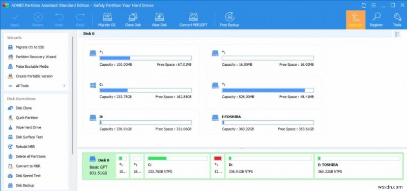 Windows 11、10 PC (2022) 向けベスト ディスク パーティション/マネージャー ソフトウェア 9