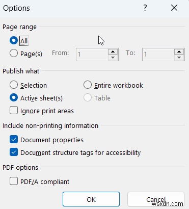 Excel ファイルを PDF に変換する方法