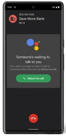Google Pixel Phone (2022) で「Hold for Me」機能を使用する方法