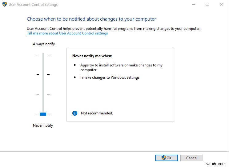 Windows 11 でユーザー アカウント制御を削除する方法