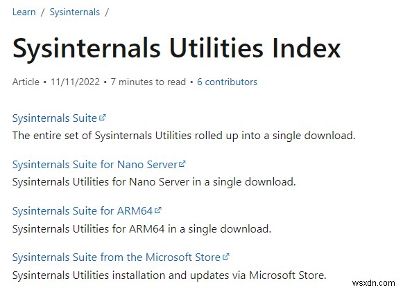 Windows Sysinternals:その概要と使用方法