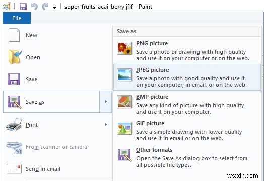Windows PC で JFIF ファイルを JPG ファイルに変換する方法