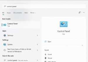 Windows 11 でサウンド コントロール パネルを見つける方法