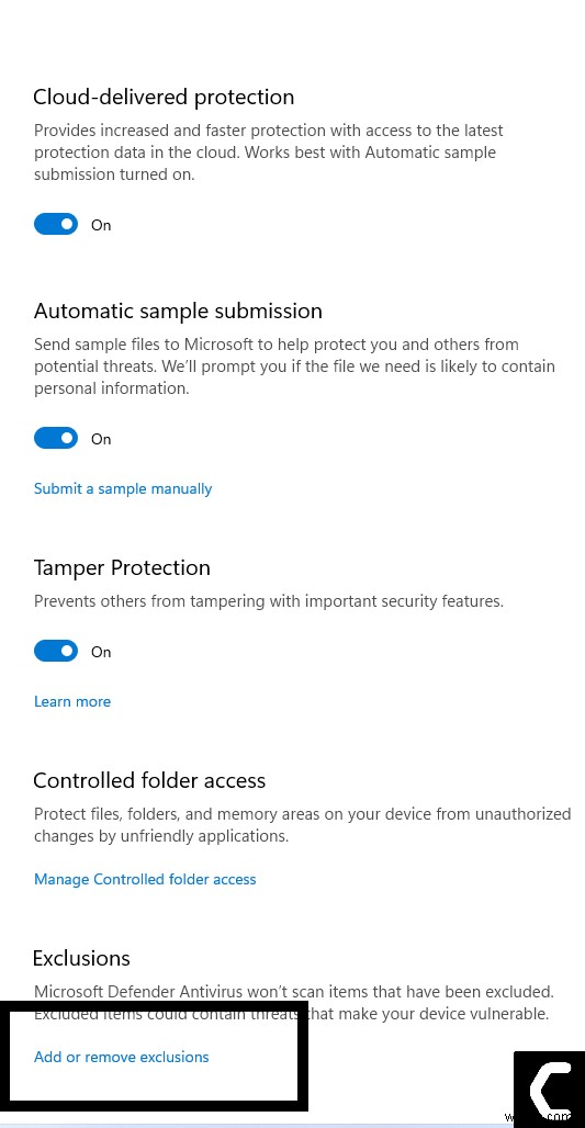 「Antimalware Service Executable」が Windows 11 で CPU リソースを使用しないようにする方法