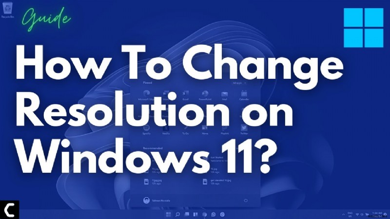 Windows 11 で解像度を変更する方法