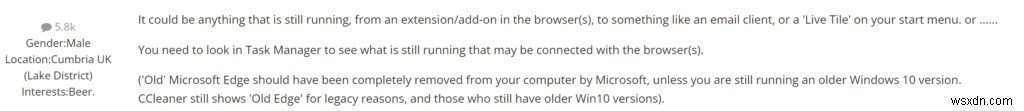 Windows 11 でスキップされた CCleaner Microsoft Edge?