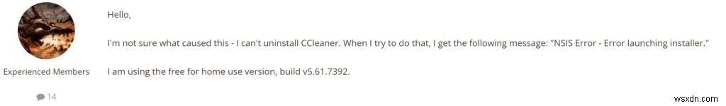 CCleaner が Windows 11/10/8 でアンインストールされない