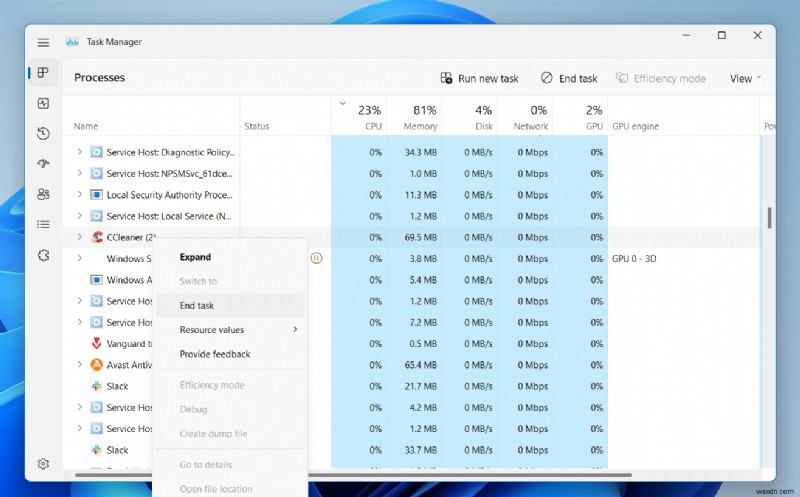 CCleaner が Windows 11/10/8 でアンインストールされない