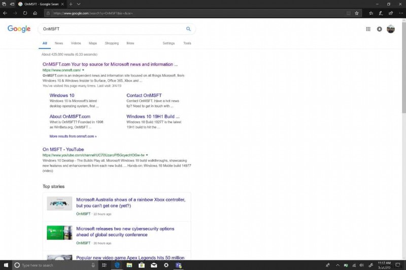 Microsoft Edge で既定の検索エンジンを変更する方法